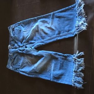 Judy BLUE fringed cropped